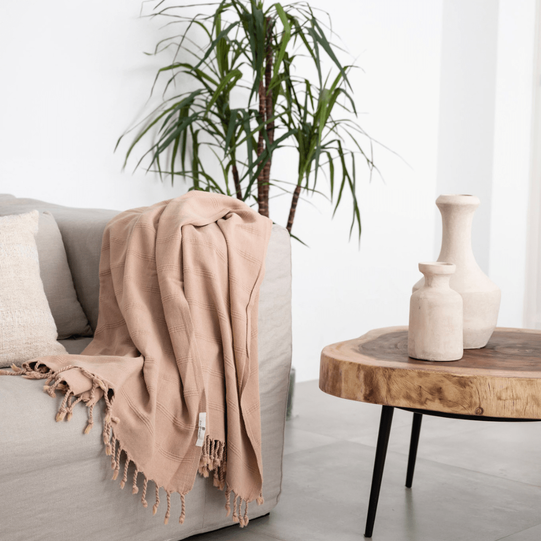 Zoco Home Decor/Textile Fouta Towel | Stonewashed Beige 90x170cm