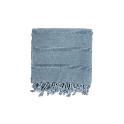 Zoco Home Decor/Textile Fouta Towel | Stonewashed Blue 90x170cm