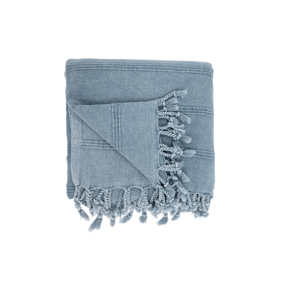 Zoco Home Decor/Textile Fouta Towel | Stonewashed Blue 90x170cm