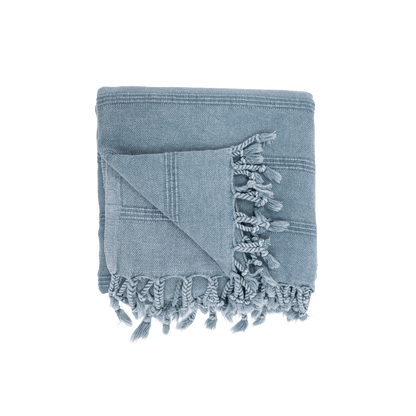 Zoco Home Decor/Textile Fouta Towel | Stonewashed Blue 90x170cm