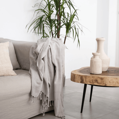 Zoco Home Textiles Fouta Towel | Stonewashed Sand 90x170cm