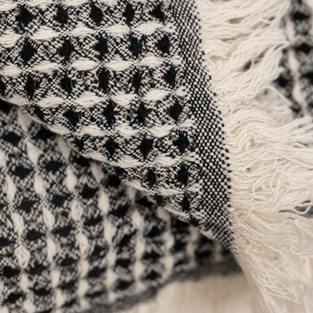Zoco Home Decor/Textile Fouta Waffle | Black 95x180cm