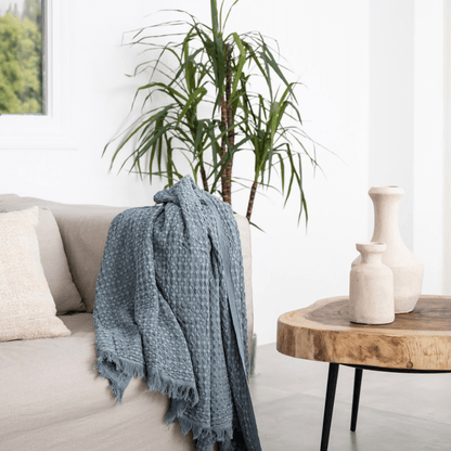 Zoco Home Decor/Textile Fouta Waffle | Blue 80x180cm