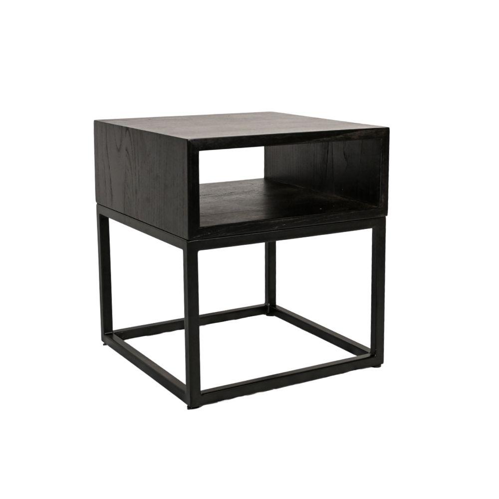 Zoco Home Furniture Cane Night Table | Black 40cm