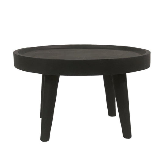 Mesa de centro de madera de suar | Negra 80cm