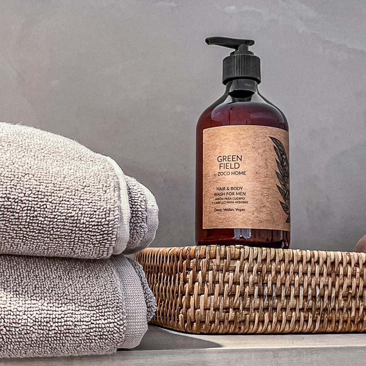 Zoco Home Decor/Accessories/Fragrances Green Field by Zoco Home | Hair & Body Wash for Men