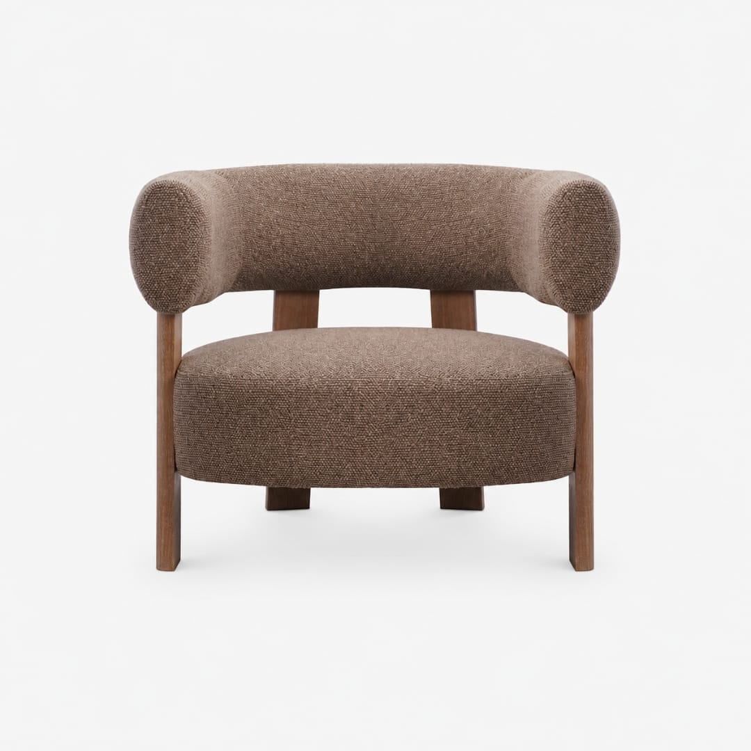 Zoco Home Furniture/Sofas Halea Armchair | Mocha