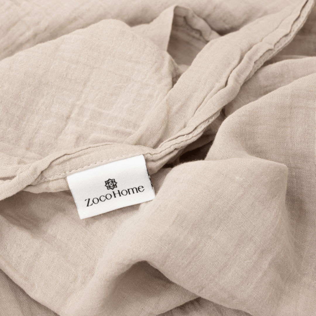 Zoco Home Decor/Textile Haven Fitted Sheet | Sand