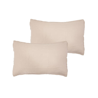 Zoco Home Haven Pillowcase | Sand 50x70cm | Set of two