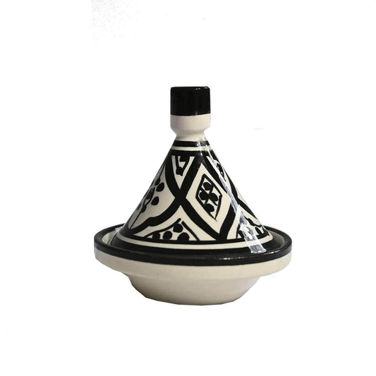Mini Tagine | Blanco y negro 9 cm