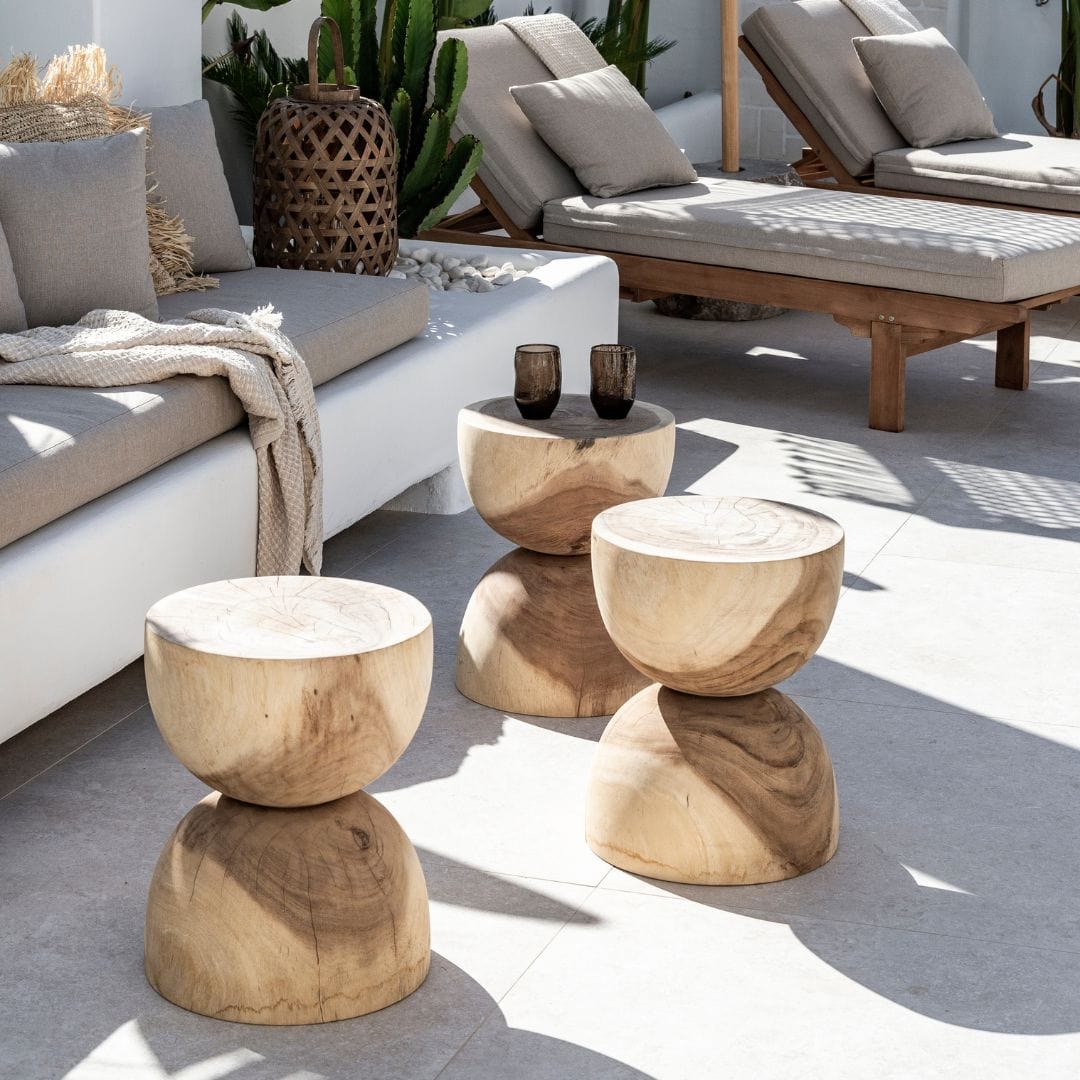 Zoco Home Furniture/Table Hourglass Stool