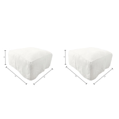 Zoco Home Furniture/Sofa Ibiza Linen Pouf