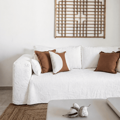 Zoco Home Furniture/Sofa Ibiza Linen Sofa | 330cm