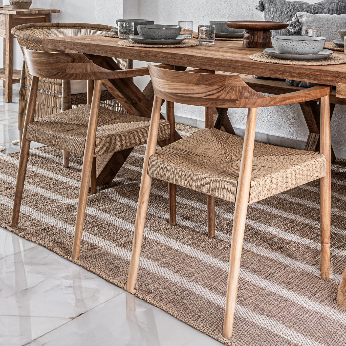 Zoco Home Outdoor/Chair/Dining Isha Dining Chair | Natural