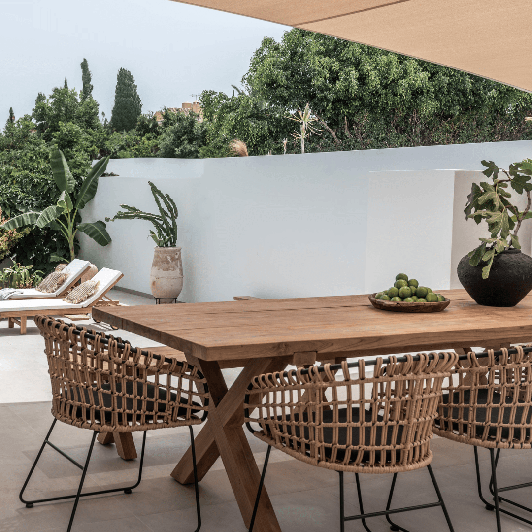 Zoco Home Jaipur Rattan Outdoor Chair | Black