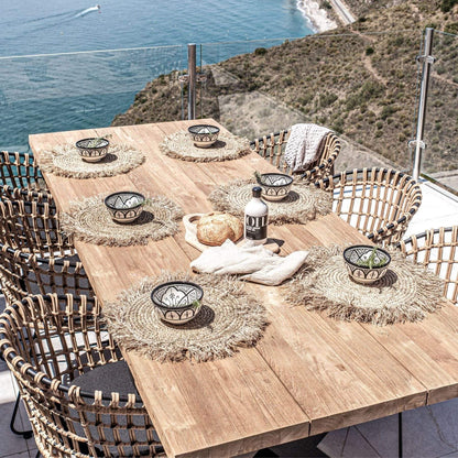 Zoco Home Outdoor Jaipur Rattan Outdoor Chair | Black