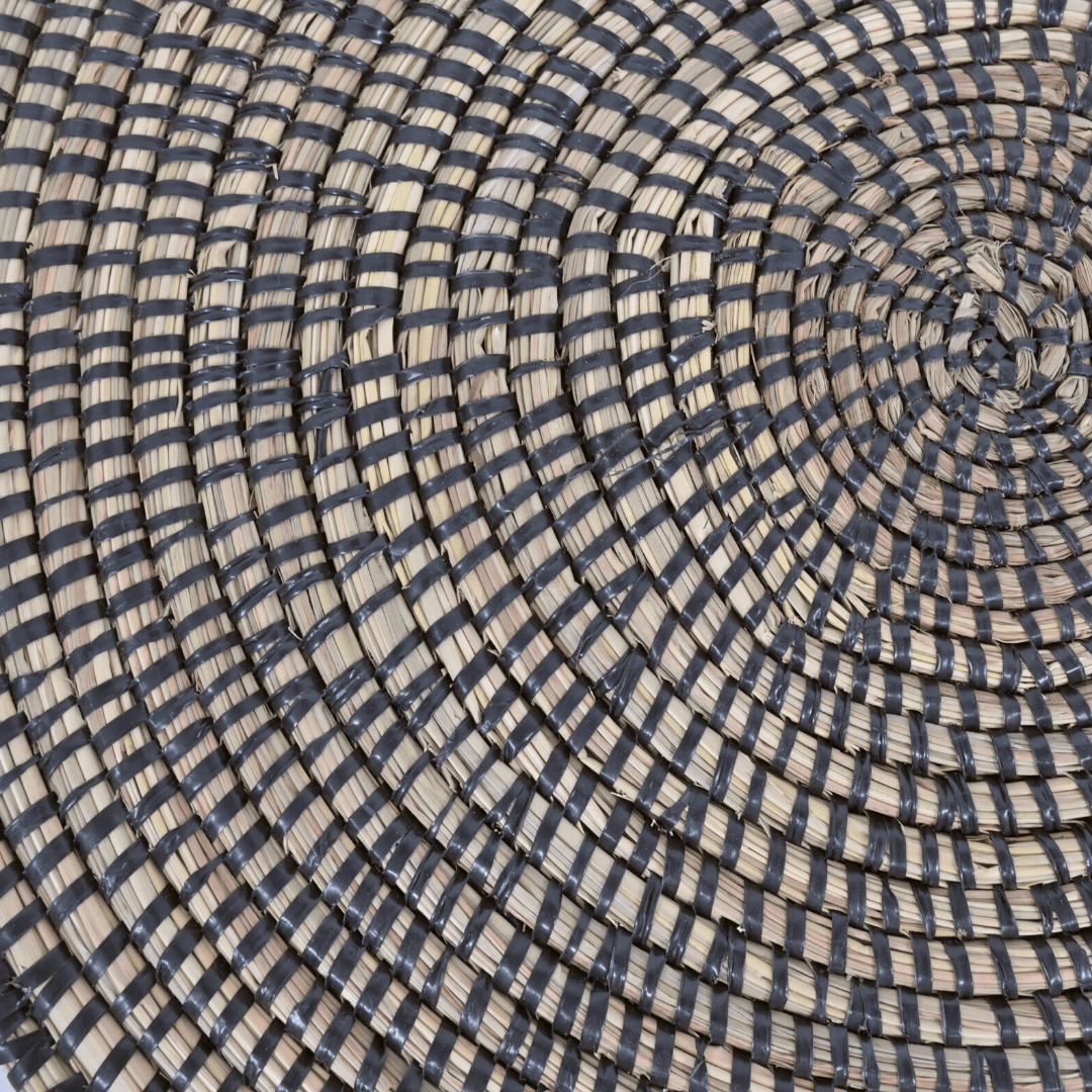 Zoco Home Decor/Kitchen Kindia Table Mat | Natural/Black