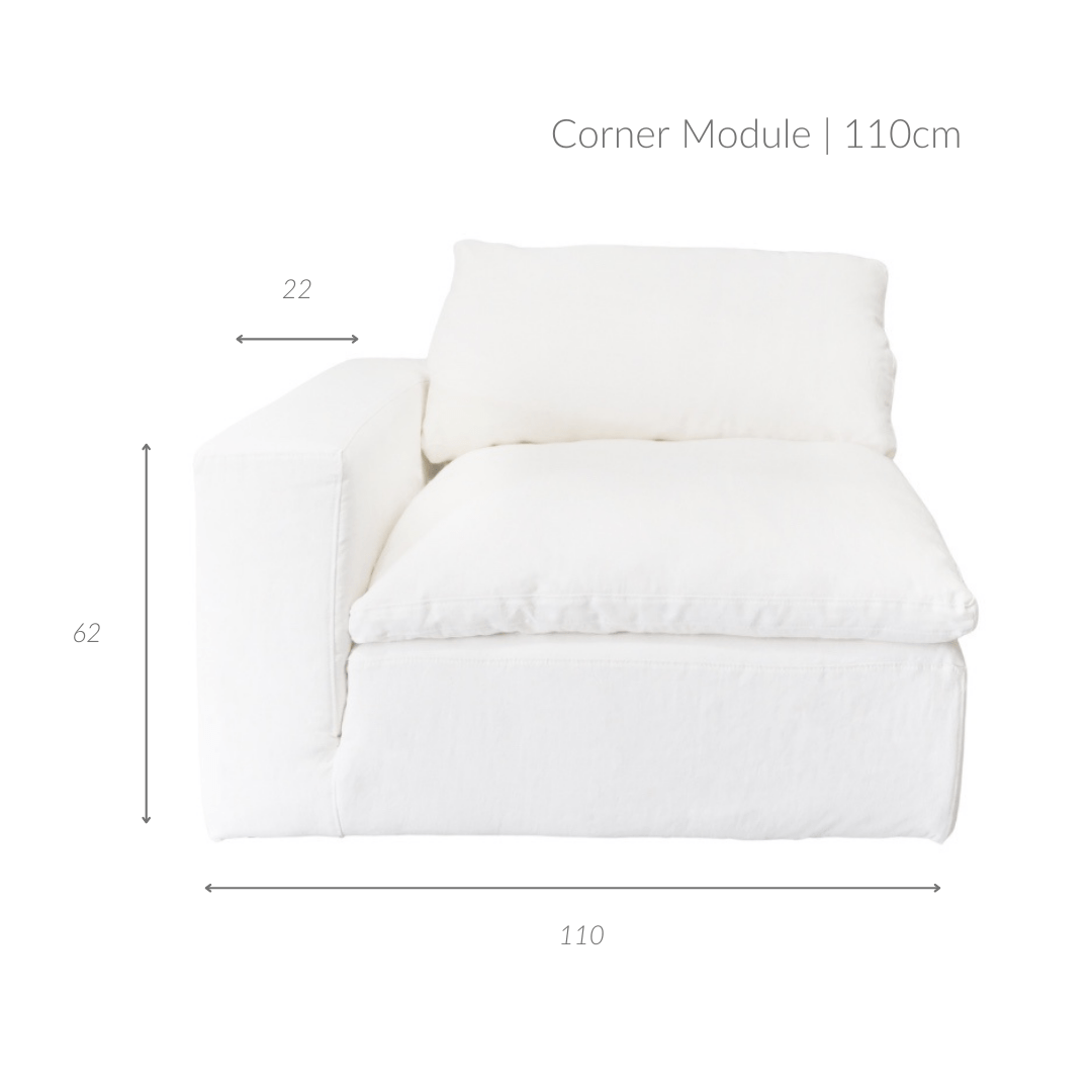 Zoco Home Furniture/Sofa Laguna Linen Corner Module | 110cm