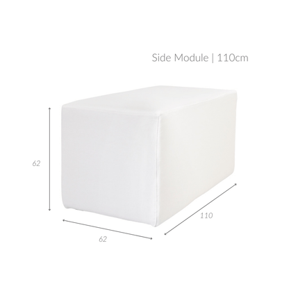 Zoco Home Furniture/Sofa Laguna Linen Side Module | 110x60x65cm
