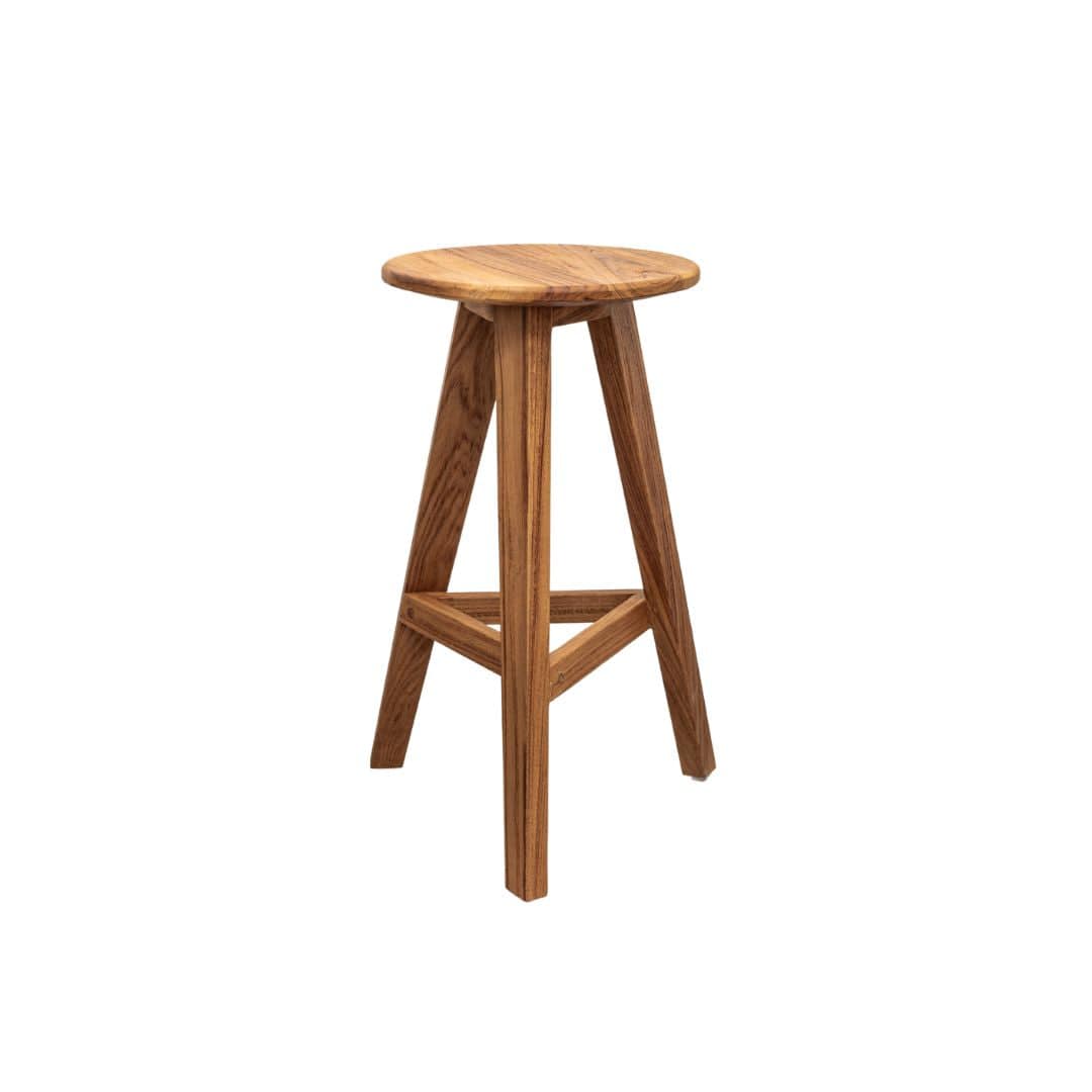 Zoco Home Furniture/Chair Lido Teak Bar Stool | 35x66cm