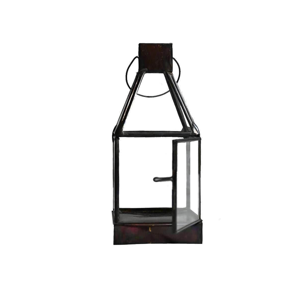 Farol de hierro | Negro | 20cm