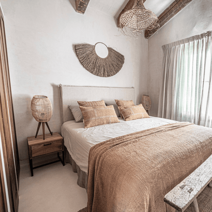 Zoco Home Decor/Textile Linen and Cotton Headboard Cover | Natural