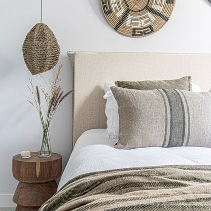 Zoco Home Furniture/Bed Linen and Cotton Headboard | Natural