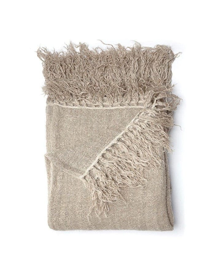 Zoco Home Decor/Textile Linen Bed Cover | Natural 270x270cm