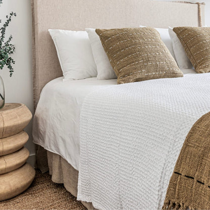 Zoco Home Decor/Textile Linen Cotton Bedskirt | Natural