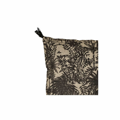 Zoco Home Decor/Textile Linen Cushion Cover | Mahe Palm | Kaki 45x45cm