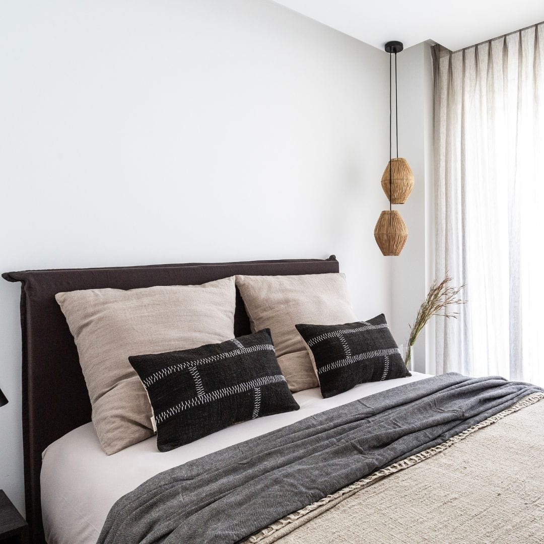 Zoco Home Furniture Linen Headboard | Black