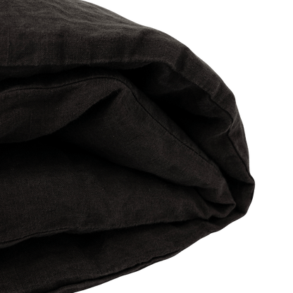 Zoco Home Textiles Linen Quilt Cover | Black 200x85cm