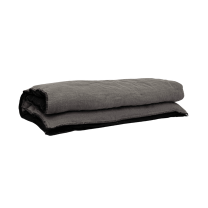Zoco Home Decor/Textile Linen Quilt Cover | Embroidered Edge | Granit 200x85cm