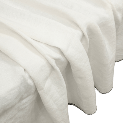 Zoco Home Decor/Textile Linen Tablecloth | White 160x350cm