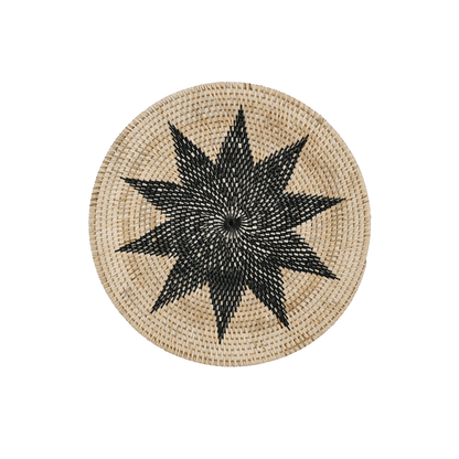 Zoco Home Lontar Deco Basket | Decagram Motif | 40cm