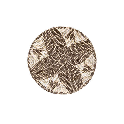 Zoco Home Decor/Accessories Lontar Deco Basket | Diamond Motif | Brown/White 30cm