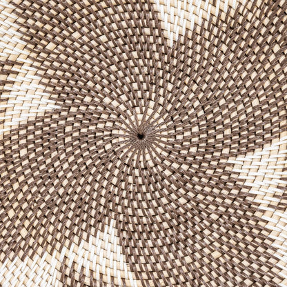 Zoco Home Decor/Accessories Lontar Deco Basket | Diamond Motif | Brown/White 40cm