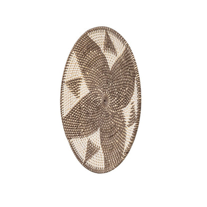 Zoco Home Decor/Accessories Lontar Deco Basket | Diamond Motif | Brown/White 40cm