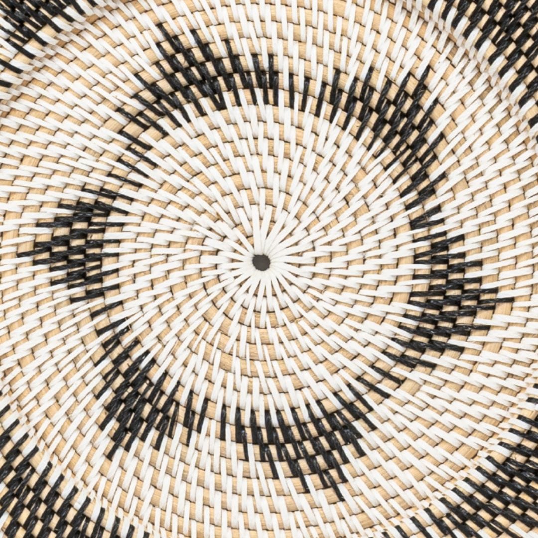 Zoco Home Decor/Accessories Lumos Wall Deco Basket | Black/White | 50cm