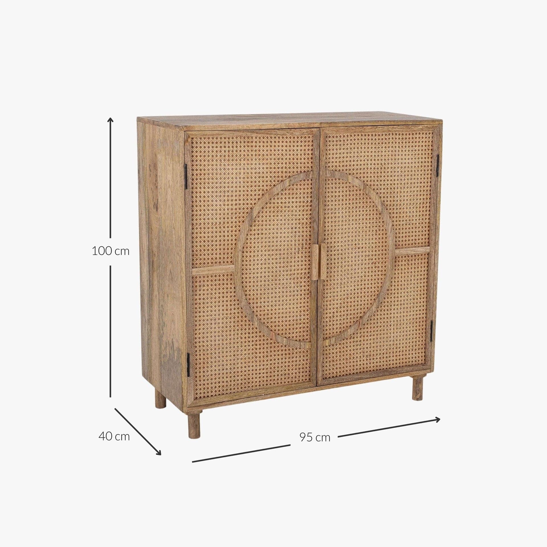 Zoco Home Furniture/Storage Mango Cabinet | Natural 95x40x100cm