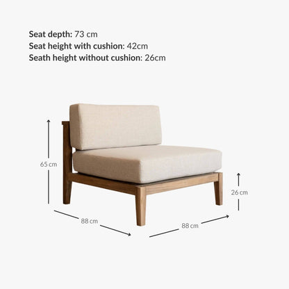 Zoco Home Outdoor/Sofa/Modular Menorca Centre Module