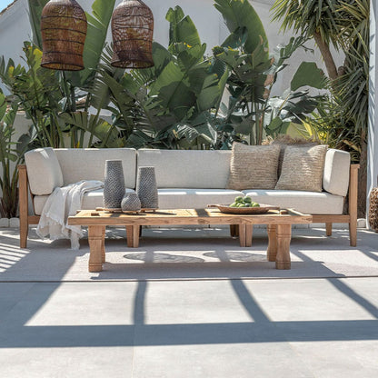 Zoco Home Outdoor Sofas Menorca Sofa | 268x88/178x65cm