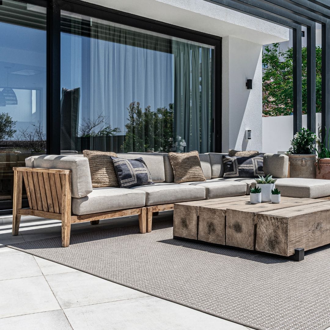 Zoco Home Outdoor Sofas Menorca Sofa | 268x88/178x65cm