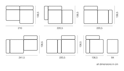 Zoco Home Vetsak Outdoor Sofa Daybed | 105x220.5x60cm
