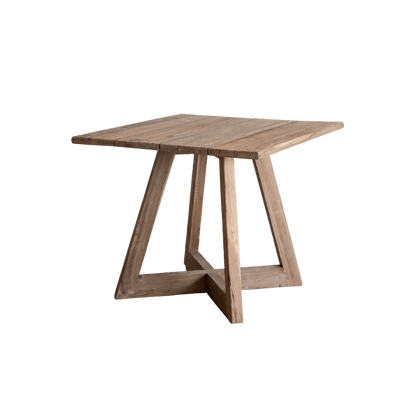 Zoco Home Munduk Teak Outdoor Dining Table | Natural 85x85x75cm