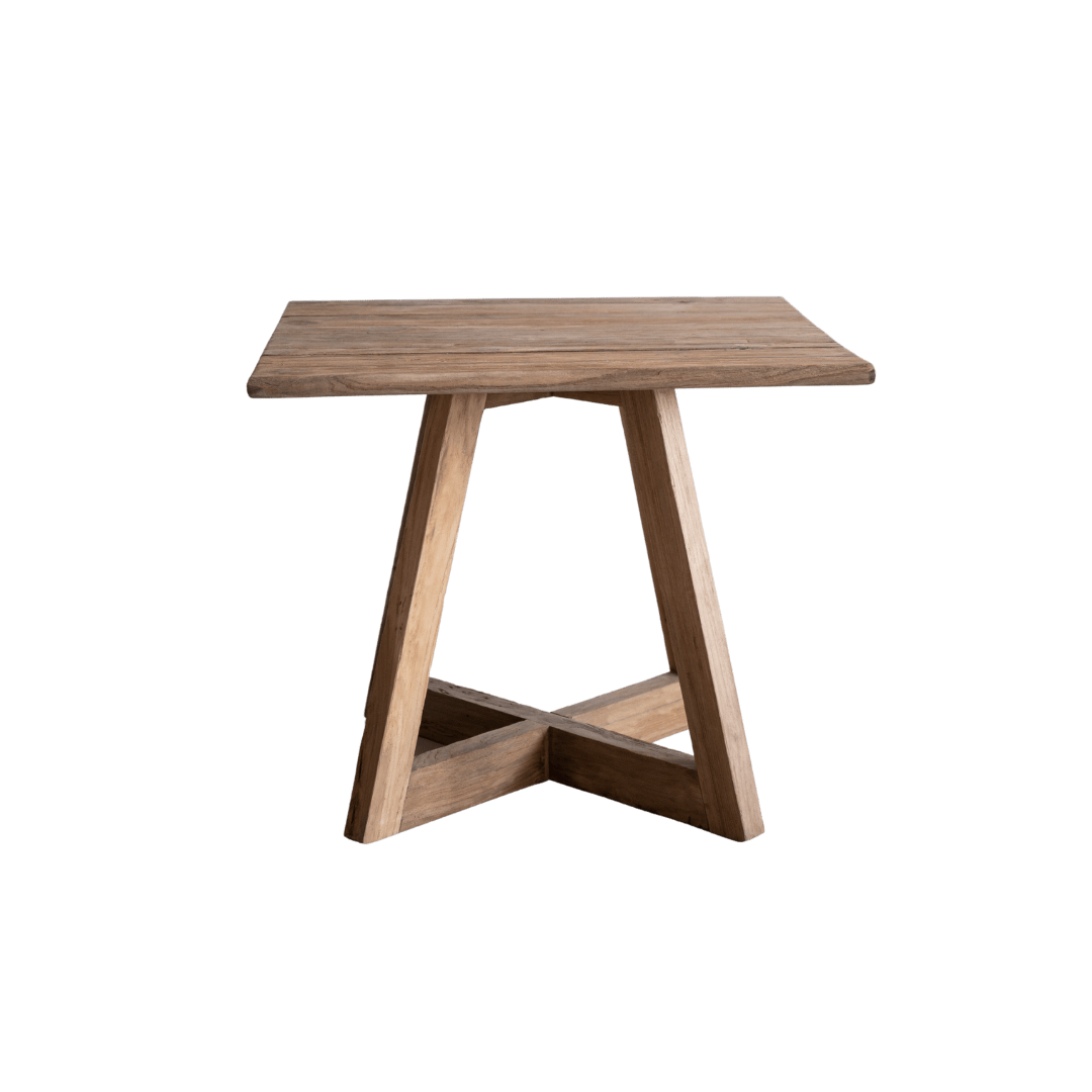 Zoco Home Munduk Teak Outdoor Dining Table | Natural 85x85x75cm