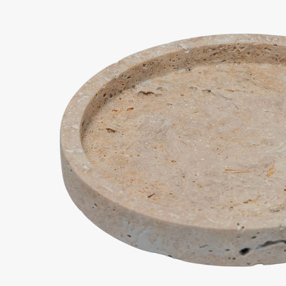 Zoco Home Decor/Accessories Naira Travertine Round Tray