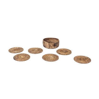 Zoco Home Natural Rattan Coasters | Set of 6