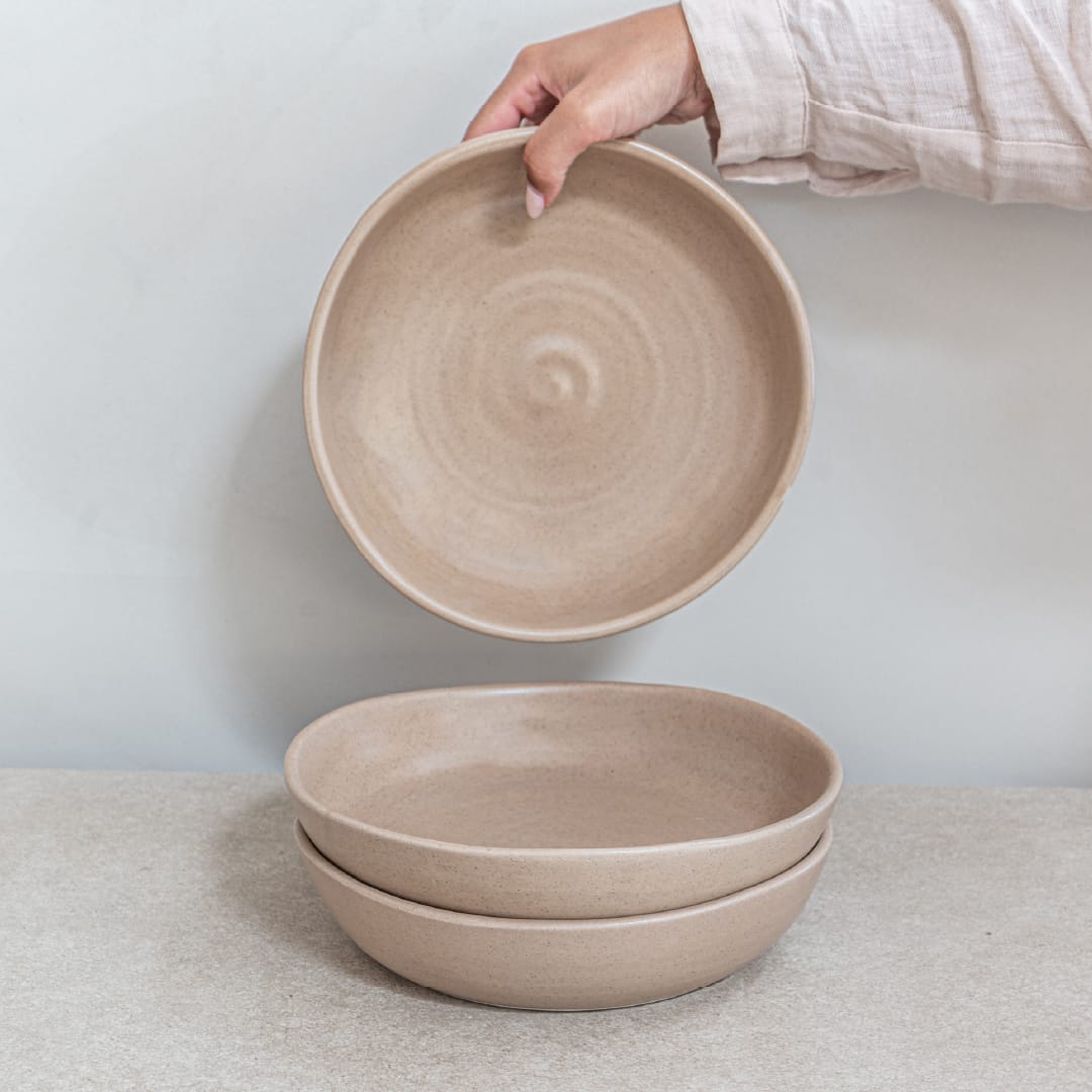 Zoco Home Decor/Kitchen/Tableware Nomad Bowl | 22cm | Sand | Set of 4