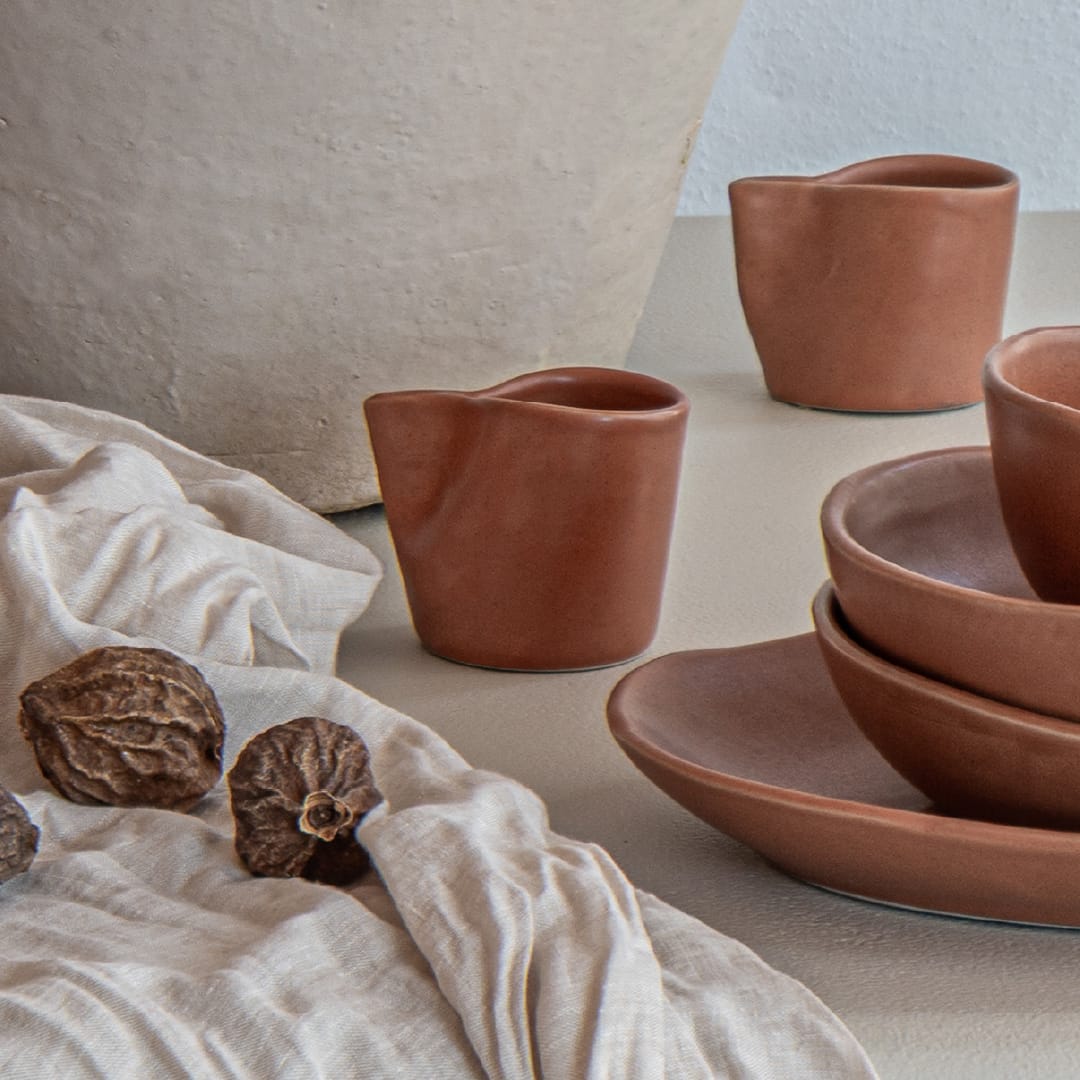 Zoco Home Decor/Kitchen/Tableware Nomad Coffee Cup | Terracotta | Set of 4